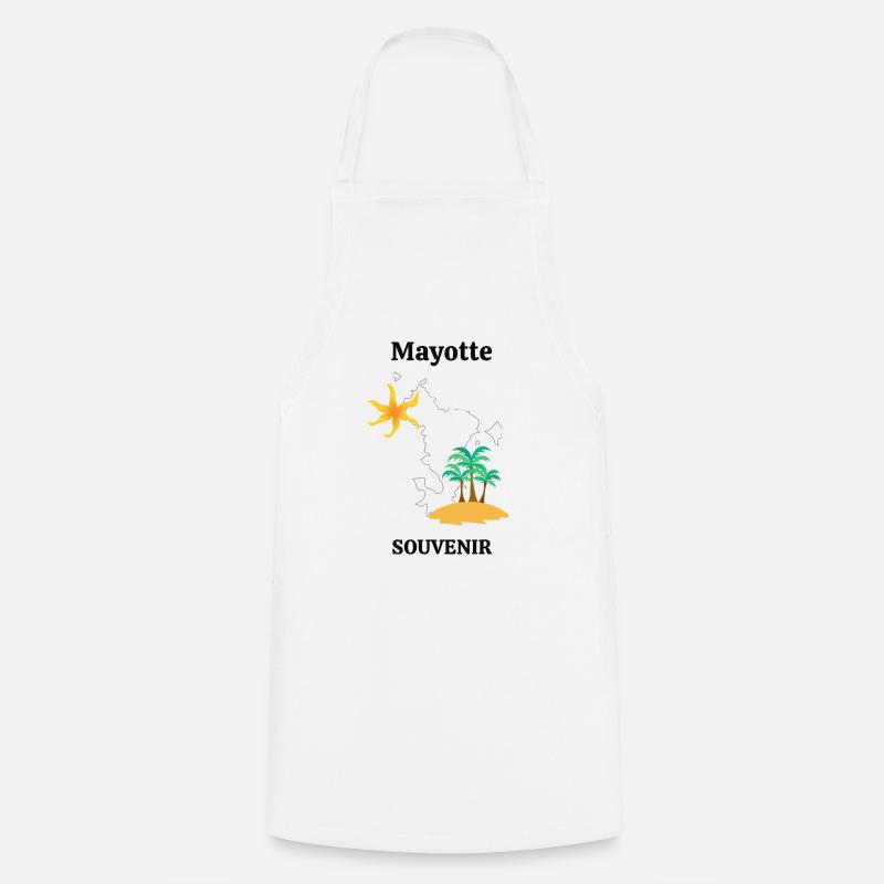 Mayotte souvenir 3 - Cooking Apron - white
