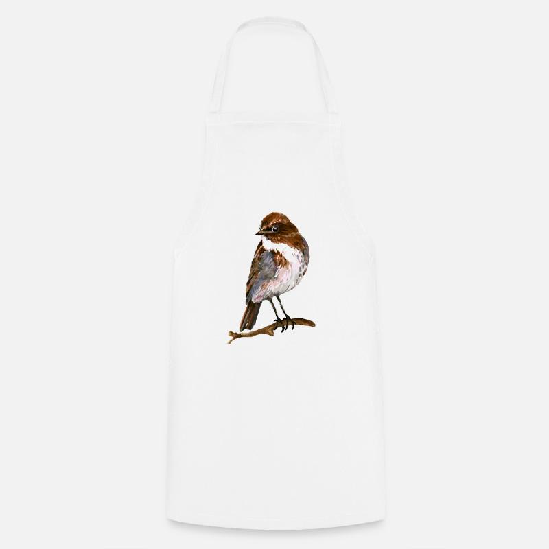 Oiseau - Tablier de cuisine - blanc