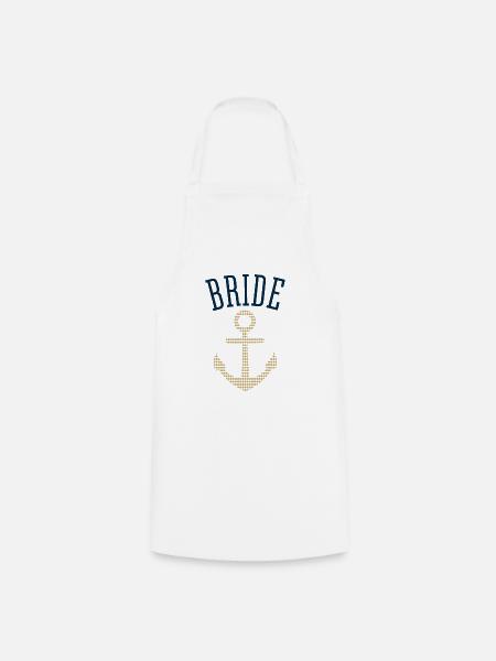 Bride Shirt | Anker - Kochschürze - Weiß