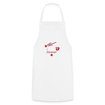 Johnny forever - Cooking Apron - white - Front - AI Model Male 185 dark (185cm)