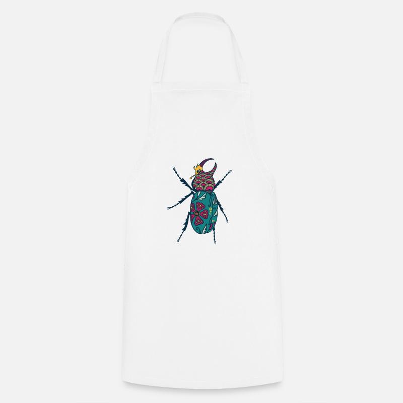 Insecte coloré - Tablier de cuisine - blanc