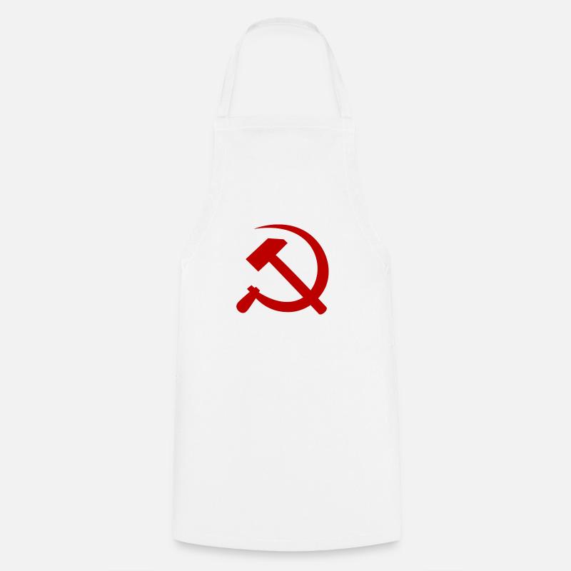 Faucille et marteau - Tablier de cuisine - blanc