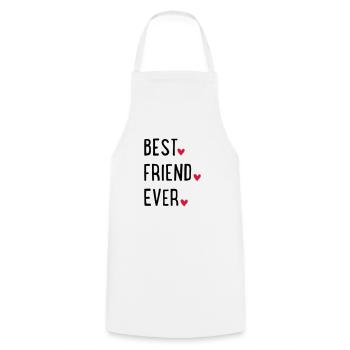 Meilleur ami de tous les temps - Tablier de cuisine - blanc - Devant - AI Model Male 185 dark (185cm)