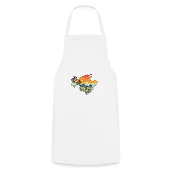 Mallorca - Cooking Apron - white - Front - AI Model Male 185 dark (185cm)