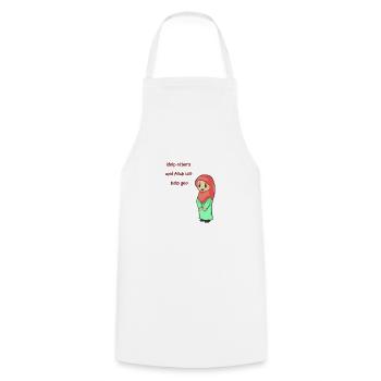 Koran Surah verse Allah Allah Islam Muslim Gift - Cooking Apron - white - Front - AI Model Male 185 dark (185cm)