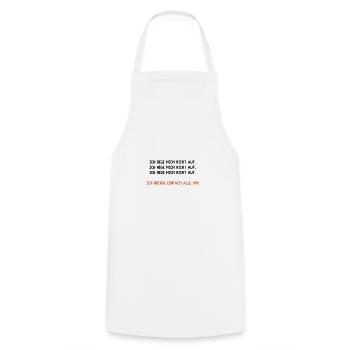 Büro Lustige Witzige Sprüche Humor Arbeit Job Chef - Kochschürze - Weiß - Vorne - AI Model Male 185 dark (185cm)