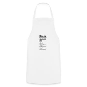 Ingredients funny dirty humor gag - Cooking Apron - white - Front - AI Model Male 185 dark (185cm)