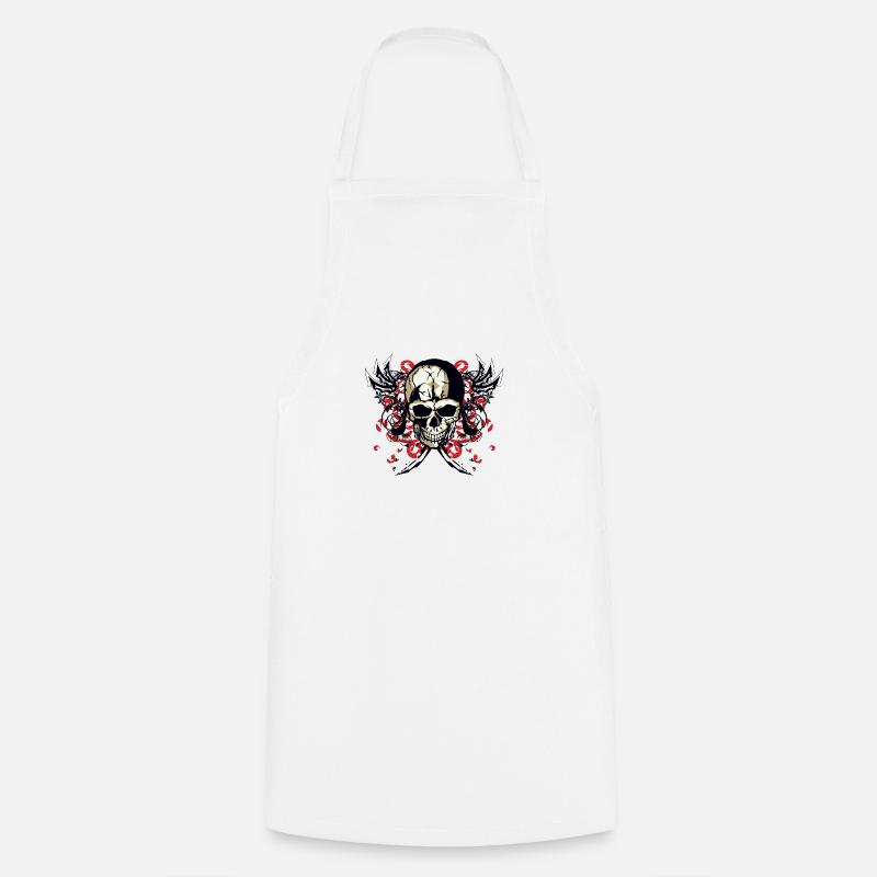 skull fantasy skull skull - Cooking Apron - white