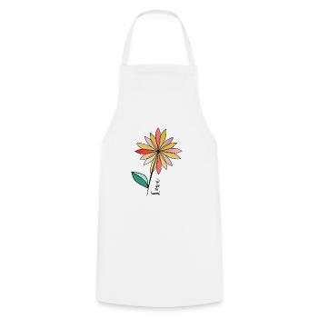 CHRISTMAS. YEAR. ANNIVERSARY. RETIREMENT. DAD. MAMAM. - Cooking Apron - white - Front - AI Model Male 185 dark (185cm)