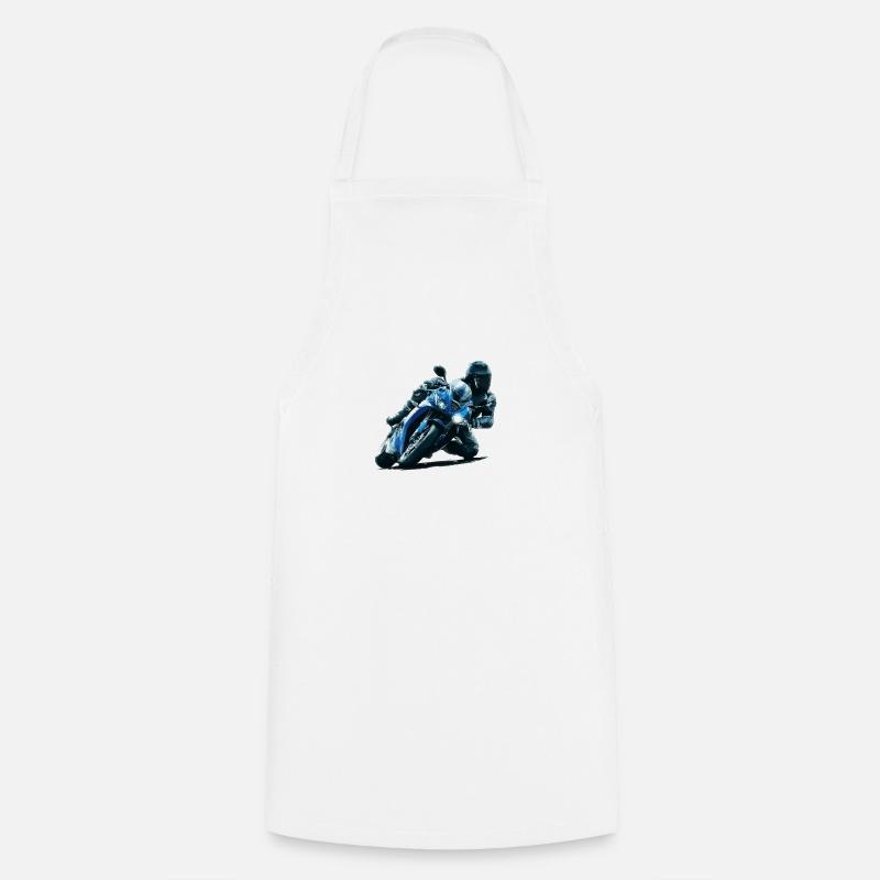 Moto - Tablier de cuisine - blanc
