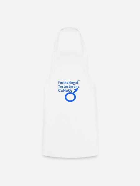 Testosterone - Cooking Apron - white