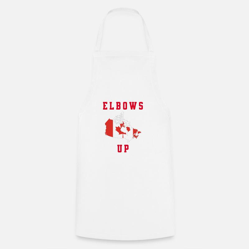 Elbows up - Kochschürze - Weiß