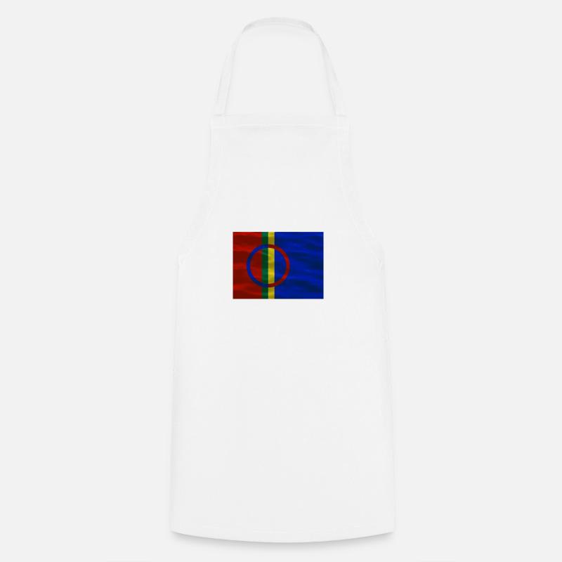 drapeau Sapmi - Tablier de cuisine - blanc