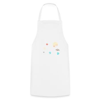 Chemise de citation de Nerd Shaldon - cadeau de Nerdig - Tablier de cuisine - blanc - Devant - AI Model Male 185 dark (185cm)