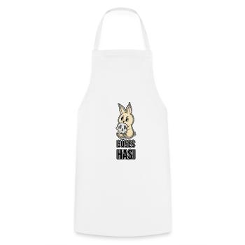 Böses Hasi Süß Witzig Böse Spruch Geschenk Geek - Kochschürze - Weiß - Vorne - AI Model Male 185 dark (185cm)