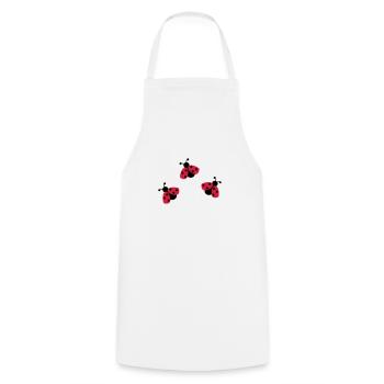 Coccinelle - Tablier de cuisine - blanc - Devant - AI Model Male 185 dark (185cm)