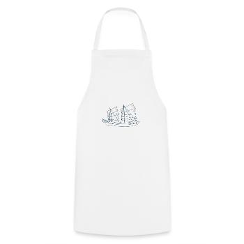 Sailboats a perfect gift for sailors and sailors - Cooking Apron - white - Front - AI Model Male 185 dark (185cm)