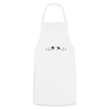 Fencing - Cooking Apron - white - Front - AI Model Male 185 dark (185cm)