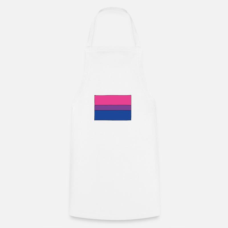 Bisexual Flag - Cooking Apron - white