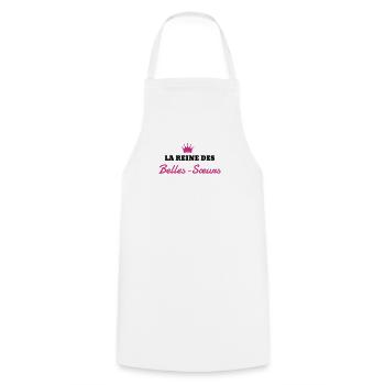 Belle Soeur / Sœur / Sœurette / Soeurette Famille - Tablier de cuisine - blanc - Devant - AI Model Male 185 dark (185cm)