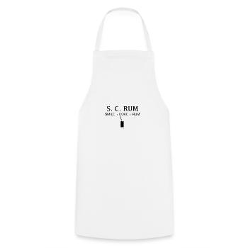 SCRUM RUM - Cooking Apron - white - Front - AI Model Male 185 dark (185cm)