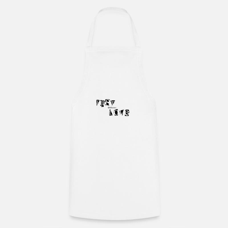 George Michael "FastLove" – GM4ever Gift - Cooking Apron - white