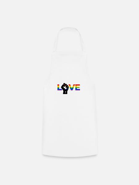Liebe LGBT - Kochschürze - Weiß