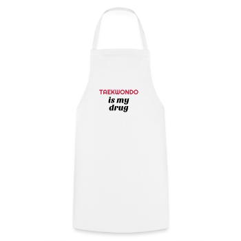 Taekwondo Taekwondoin Tae-Kwon-Do Tae Kwon Do - Cooking Apron - white - Front - AI Model Male 185 dark (185cm)
