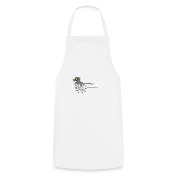 Gerbil / Running Gerbil (3c) - Cooking Apron - white - Front - AI Model Male 185 dark (185cm)