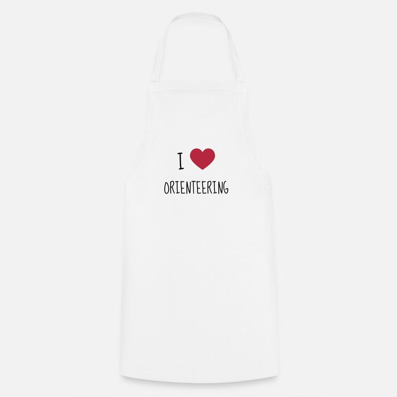 Orienteering Orientierungslauf Orientation - Cooking Apron - white