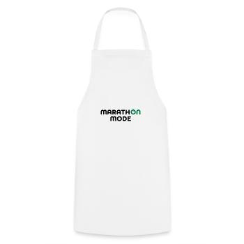 marathon - Cooking Apron - white - Front - AI Model Male 185 dark (185cm)