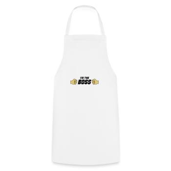 au patron 002 - Tablier de cuisine - blanc - Devant - AI Model Male 185 dark (185cm)