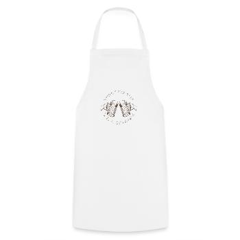 drink good beer with good friends - Cooking Apron - white - Front - AI Model Male 185 dark (185cm)
