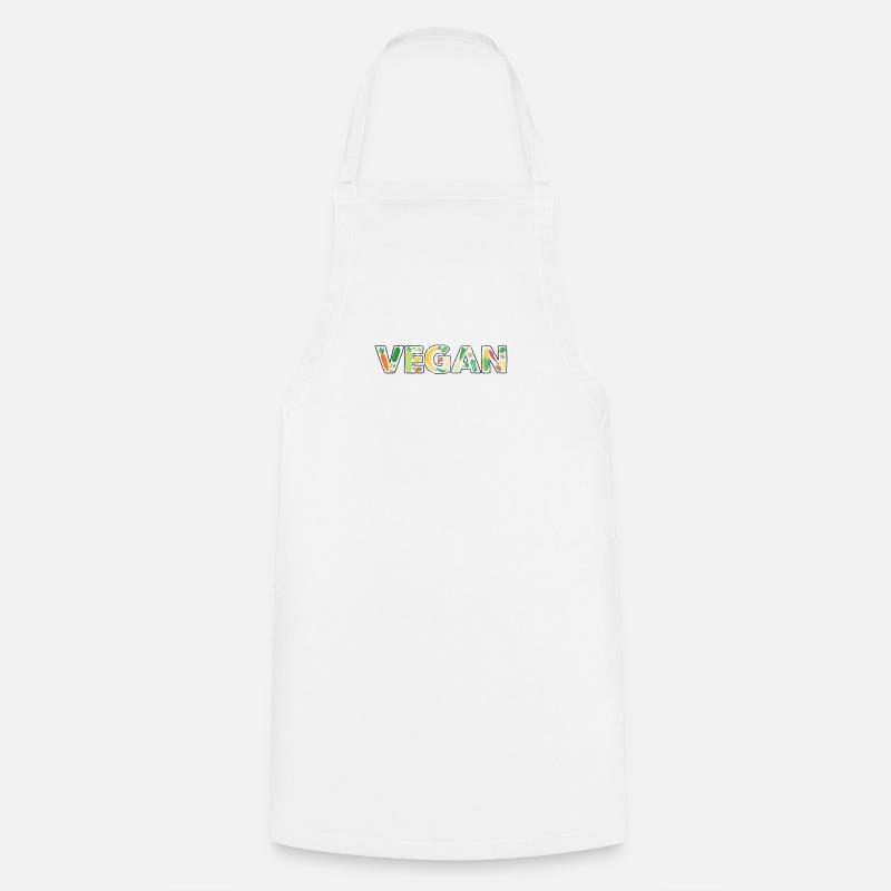 Vegan - Cooking Apron - white