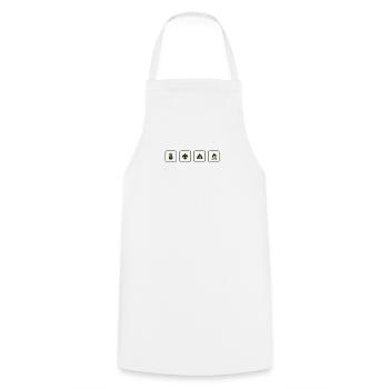 scout - Cooking Apron - white - Front - AI Model Male 185 dark (185cm)