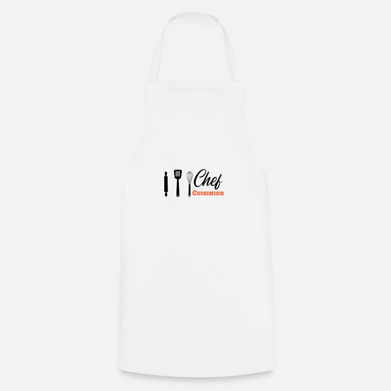 chef gift - Cooking Apron - white