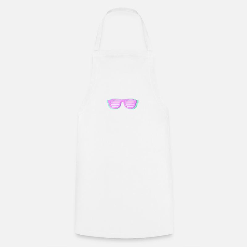 80s - Cooking Apron - white