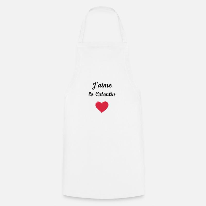 J'aime le Cotentin - Tablier de cuisine - blanc