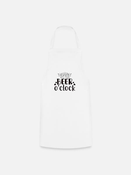 Beer o'clock - Kochschürze - Weiß