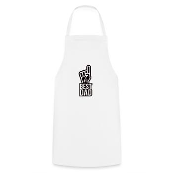 Best Dad Dad Daddy Papi Dad Dad Father's Day - Cooking Apron - white - Front - AI Model Male 185 dark (185cm)