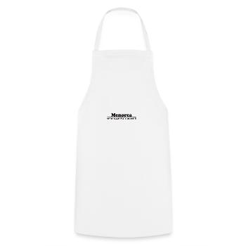 Menorca Koordinaten - Kochschürze - Weiß - Vorne - AI Model Male 185 dark (185cm)