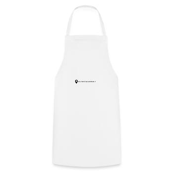 Frankfurt am Main coordinates - Cooking Apron - white - Front - AI Model Male 185 dark (185cm)