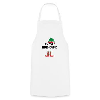 Photography Camera Photographer Christmas - Cooking Apron - white - Front - AI Model Male 185 dark (185cm)