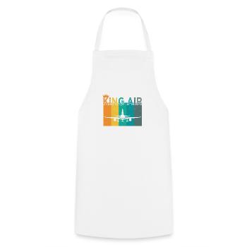 Pilote d’avion volant Sport Idée cadeau - Tablier de cuisine - blanc - Devant - AI Model Male 185 dark (185cm)