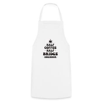 Bauingenieur Brückenbau Statik Kaffee Ingenieur - Kochschürze - Weiß - Vorne - AI Model Male 185 dark (185cm)