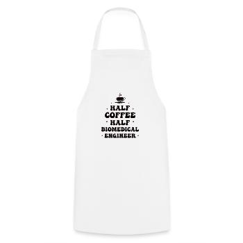 Proud Biomedical Technician Biology Research Bio - Cooking Apron - white - Front - AI Model Male 185 dark (185cm)