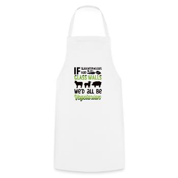 Tierschützer Veganer Vegetarier Tierliebhaber Tier - Kochschürze - Weiß - Vorne - AI Model Male 185 dark (185cm)