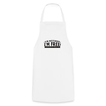 FEMME HEUREUSE VIE HEUREUSE Épouse Partenaire - Tablier de cuisine - blanc - Devant - AI Model Male 185 dark (185cm)