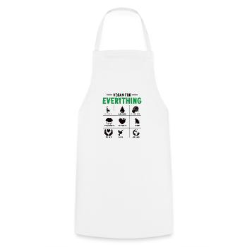 Tierschützer Veganer Vegetarier Tierliebhaber Tier - Kochschürze - Weiß - Vorne - AI Model Male 185 dark (185cm)