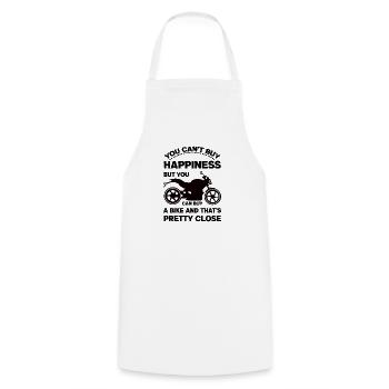 Biker Motorcyclists Motorcycling Biking - Cooking Apron - white - Front - AI Model Male 185 dark (185cm)